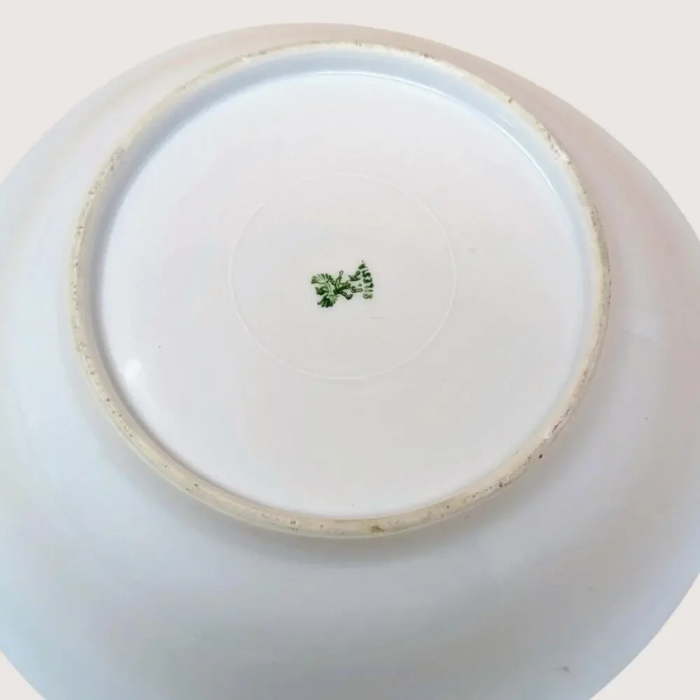 Antique P.K. Silesia Floral Porcelain Bowl